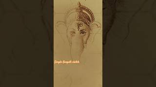 Simple ganpati sketch drawing sketch drawingtutorialdrawingtutorial trendingshorts viralshort [upl. by Horacio]