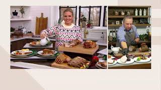 Rastellis 2 25lb Frenched Bonein Pork Prime Rib on QVC [upl. by Oirifrop981]