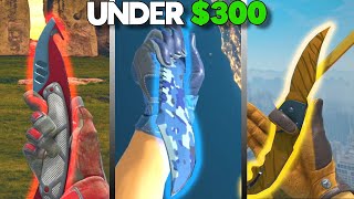 BEST KNIFE amp GLOVE COMBOS Under 300 CS2 BUDGET KNIFE  GLOVES COMBO 2024 [upl. by Neehsar]