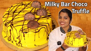 Milky Bar Choco Truffle CakePerfect Chocolate Cake Easy MethodFresh Cream CakeReenas kalavara [upl. by Neelrad]