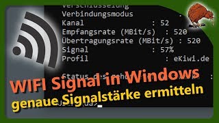 Windows WLAN Signalstärke in Prozent genau auslesen [upl. by Cloe]