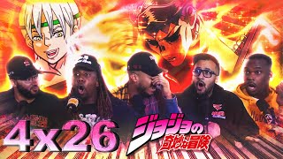 quotJanken Boy Is Comingquot JJBA Part 4 Ep 26 REACTION [upl. by Jacobina]