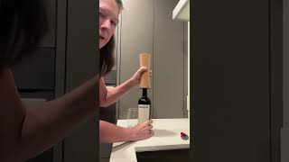 Easy to use wine opener demonstration 🍷 winelovers wineopener [upl. by Atinhoj]