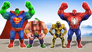 Rescue Superhero Evolution Adventures 39 Epic Showdown Thanos amp Joker’s Heroes Battle [upl. by Norma]