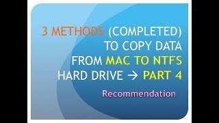 Best method Save files copy to NTFS from mac sierra exFAT [upl. by Lattonia]