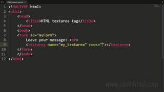 HTML textarea Tag [upl. by Newfeld]