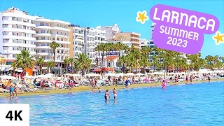 LARNACA Summer 2023 Cyprus 4K [upl. by Adliwa]