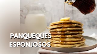 Receta de Panqueques esponjosos caseros  fáciles y rápidos [upl. by Daffodil]