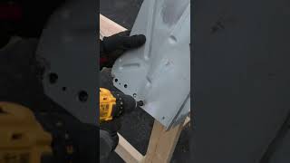 Easy Way to Drill Out Spot Welds shorts [upl. by Oswal]