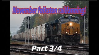 November railfanning in Folkston GA ft hornshows NS and more Part 34 [upl. by Latrina766]