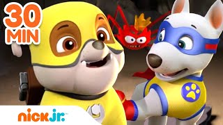 Superhero Rubble Rescues in Adventure Bay w PAW Patrol  30 Minute Compilation  Rubble amp Crew [upl. by Silin408]