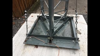 Tilting HAM Radio Antenna Tower  Part 1 [upl. by Bridges]