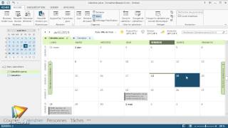 Tutoriel Outlook 2013  Gérer les affichages des calendriers  video2braincom [upl. by Animahs796]