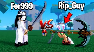 Fer999 vs Fijiverse in Blox Fruits PvP [upl. by Verla]