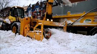 FEEL THE POWER  REMOVING SNOW IN MONTREAL [upl. by Lauter343]