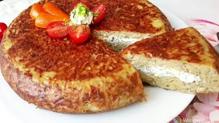 REPAS DÉTÉ FACILE GALETTE DE POMMES DE TERRE FARCIES وجية صيفية سهلة وسريعة repasfacileوجبة [upl. by Naujyt]