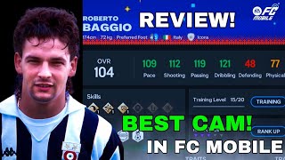 104 OVR Robert Baggio Review In FC Mobile fcmobile [upl. by Ammamaria579]