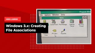 Windows 3 x  Creating File Associations [upl. by Nylirek]