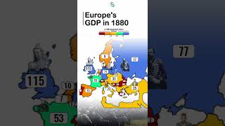 The Economic Landscape of Europe in 1880 A Glimpse into Historical GDPs Economic map Europe [upl. by Demott]