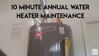 How to Flush Water Heater and Test Pressure Relief Valve [upl. by Llevert323]