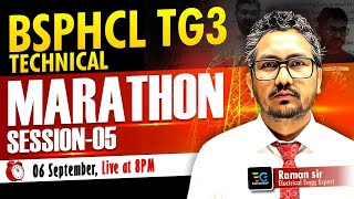 BSPHCL TG3  Technical Marathon Session for BSPHCL TG3 by Raman Sir  BSPHCL TG3 Marathon Session5 [upl. by Oicirtap]