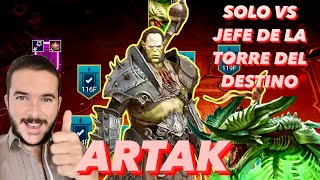 ARTAK SOLO vs IRAGOTH el DRAGON ETERNO de la TORRE del DESTINO DOOM TOWER  RAID Shadow Legends [upl. by Warren767]