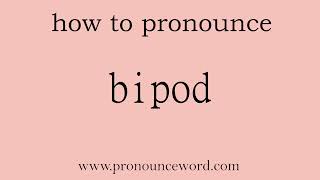 bipod How to pronounce bipod in english correctStart with B Learn from me [upl. by Akinyt]