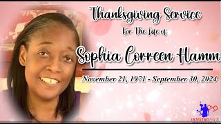 Sophia Corrine Junior Hamm Funeral Service [upl. by Mcclenon199]