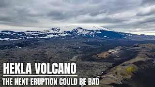 All About Hekla Volcano in Iceland  The New Eruption Pattern and New Drone Footage [upl. by Mackenzie]