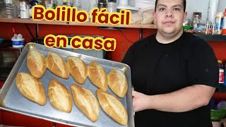 Receta de bolillos caseros facil sin tanto trabajo [upl. by Rosel]