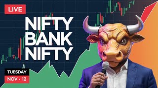 LIVE TRADING NIFTY50 BANKNIFTY  12 NOV  nifty50 banknifty livetrading [upl. by Devondra632]