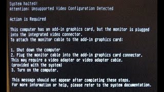 attention unsupported video configuration detected حل مشكلة [upl. by Holna]