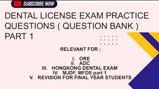 Practice questions to nail the dental license examdentistrydentalexamdentalstudies🇨🇦🇬🇧🇭🇰🇦🇺 [upl. by Theresina289]