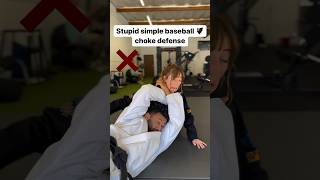 Baseball bat choke defense bjj jiujitsu jiujitsuforeveryone bjjlife [upl. by Itsirhc]