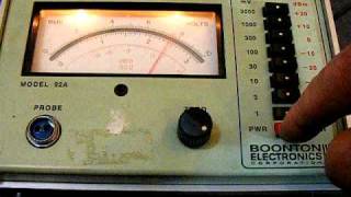 MILLIVOLTMETER MODEL 92A BOONTON ELECTRONICS [upl. by Elaval]