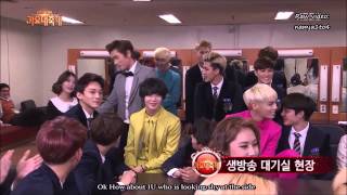 ENG SUB 131227 K GayoDaejun EXO Backstage [upl. by Noiek288]