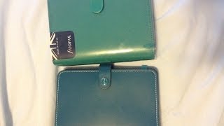 Filofax Dark Aqua Original VS Filofax Aqua Saffiano [upl. by Yevreh]