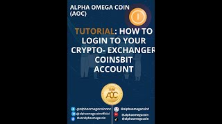 TUTORIAL 2 COINSBIT HOW TO LOGIN TO YOUR ACCOUNT [upl. by Puna]