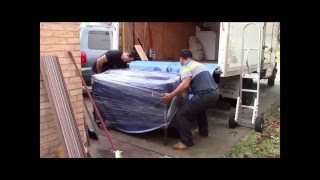 How to move a upright piano in a truck with no ramp [upl. by Irahc]