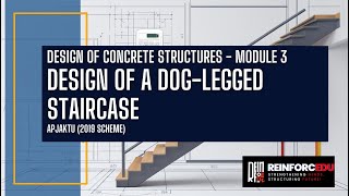 Design of DogLegged Staircase Malayalam Tutorial Design of Concrete Structures  APJAKTU [upl. by Lehcsreh]