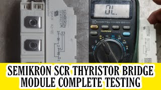 How to Test a Semikron Thyristor Diode Module  Semikron Scr Testing  Vfd Repairing Lab [upl. by Jeff628]