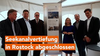 Seekanalvertiefung in Rostock abgeschlossen [upl. by Villiers]