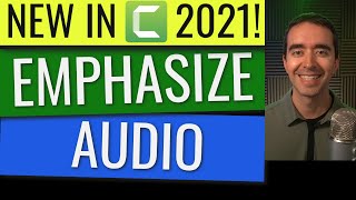 How to Emphasize Audio in Camtasia 2021 [upl. by Tooley]