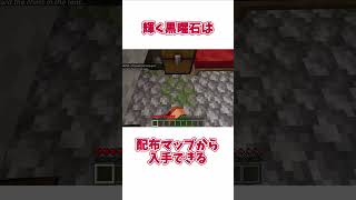 【マイクラ】輝く黒曜石に関する雑学 マイクラ minecraft shorts 隠しブロック [upl. by Anawahs]