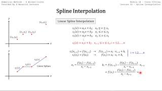 Numerical Methods 0404 B Spline Interpolation Linear Splines [upl. by Hadik]