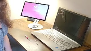 75mm VESA Mount Monitor Stand Foldable Small Monitor Stand Review [upl. by Tammy419]