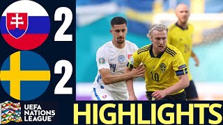 SLOVAKIA VS SWEDEN 22 UEFA Nations League  Extended Match Highlights 2024 [upl. by Erastes]