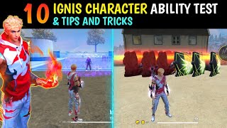 NEW IGNIS CHARACTER ABILITY TEST  GARENA FREE FIRE [upl. by Dor]