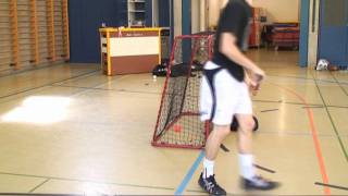 Unihockey Freestyle  Airhook im Unihockeyspiel Maturarbeit Part 2 of 2 [upl. by Iz]