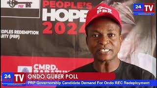 PRP GOVERNORSHIP CANDIDATE DEMAND FOR ONDO REC REDEPLOYMENT [upl. by Yentrok]